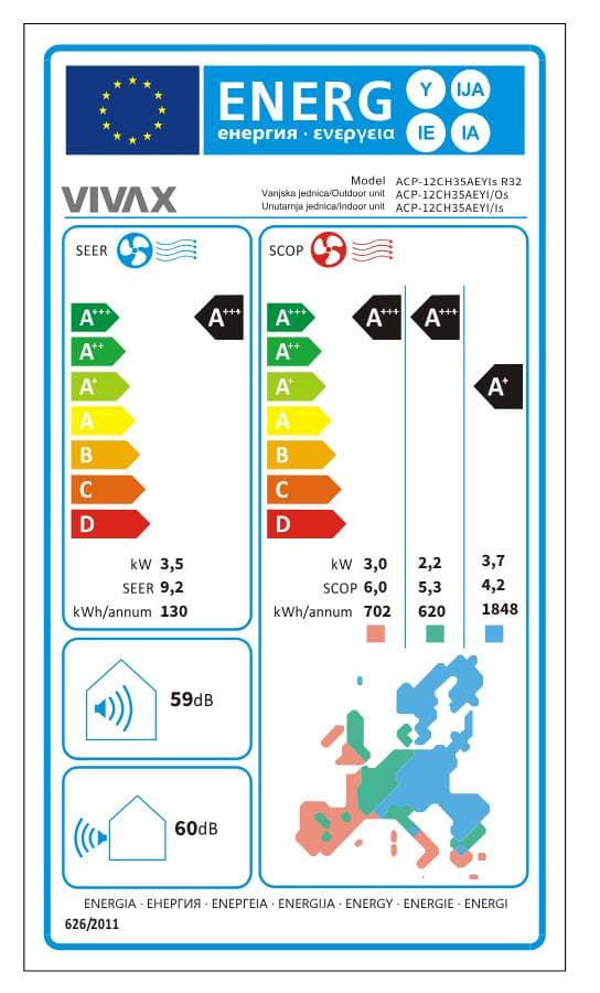 Klima Uređaj Vivax ACP-12CH35AEYIs