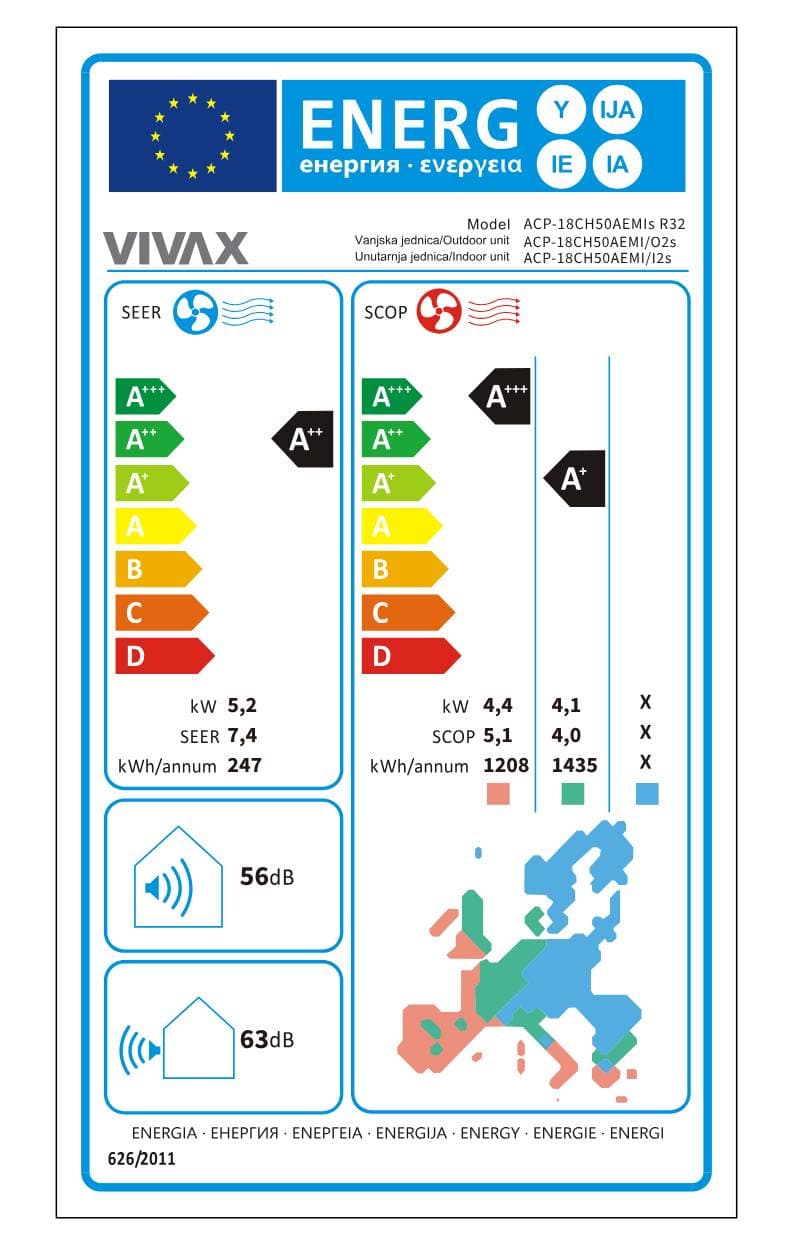 Klima Uređaj Vivax ACP-18CH50AEMI