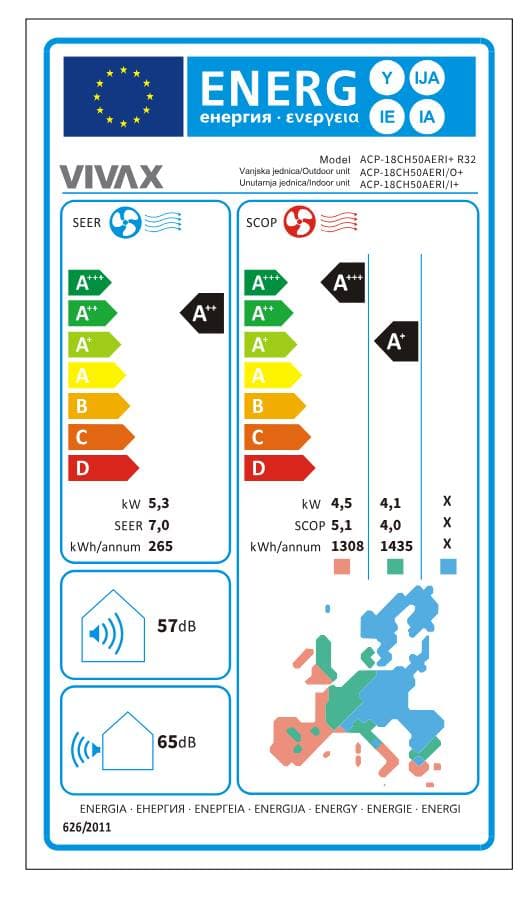 Klima Uređaj Vivax ACP-18CH50AERI+