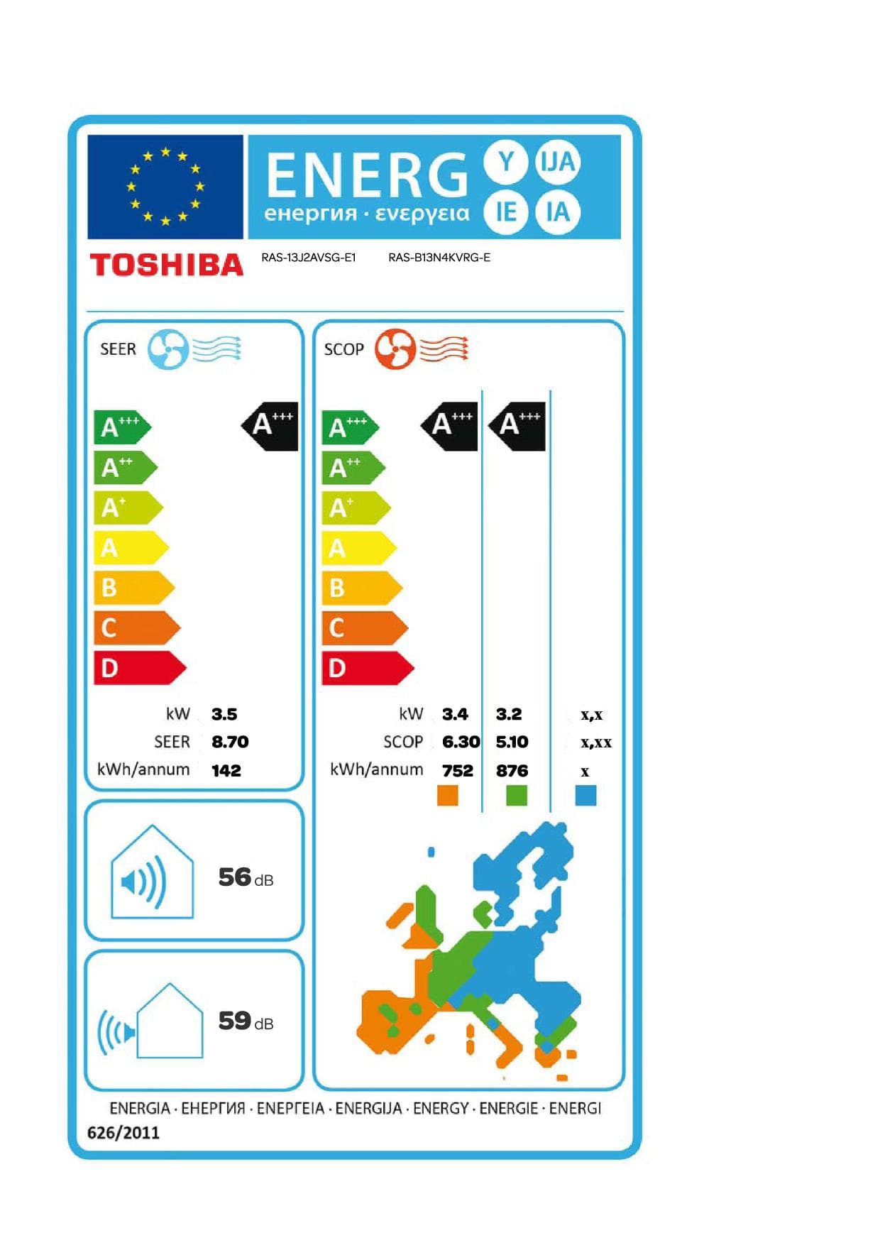 Klima Uređaj Toshiba Haori RAS-B13N4KVRG-E/RAS-13J2AVSG-E1