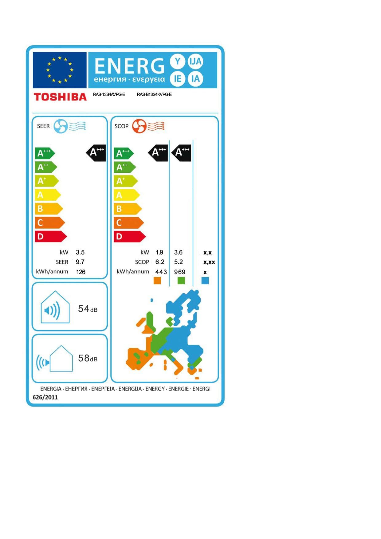 Klima Uređaj Toshiba Daiseikai 10 White RAS-13S4KVPG-E/RAS-13S4AVPG-E