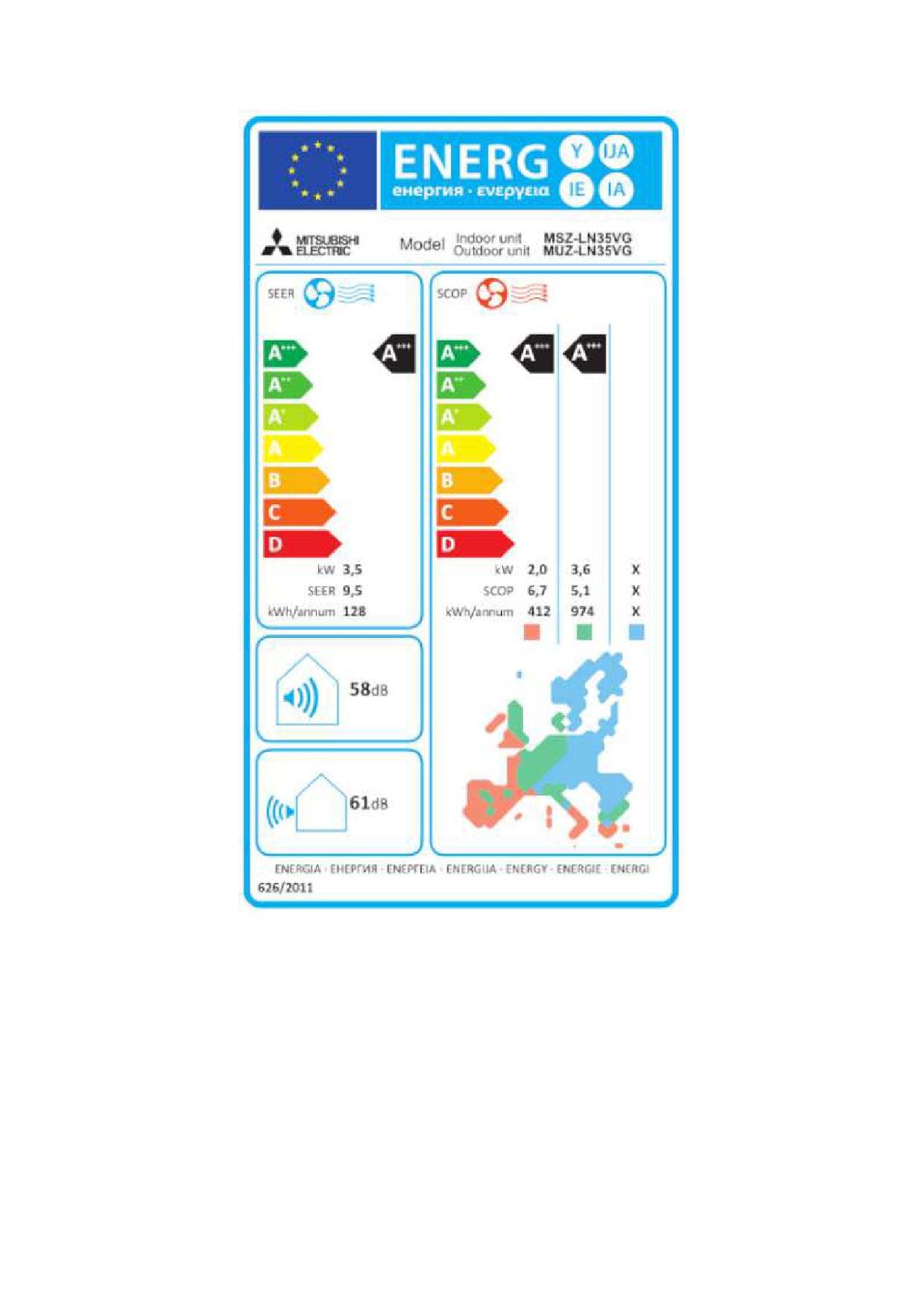 Klima Uređaj Mitsubishi Kirigamine Style MSZ-LN35VG/MUZ-LN35VG Crvena