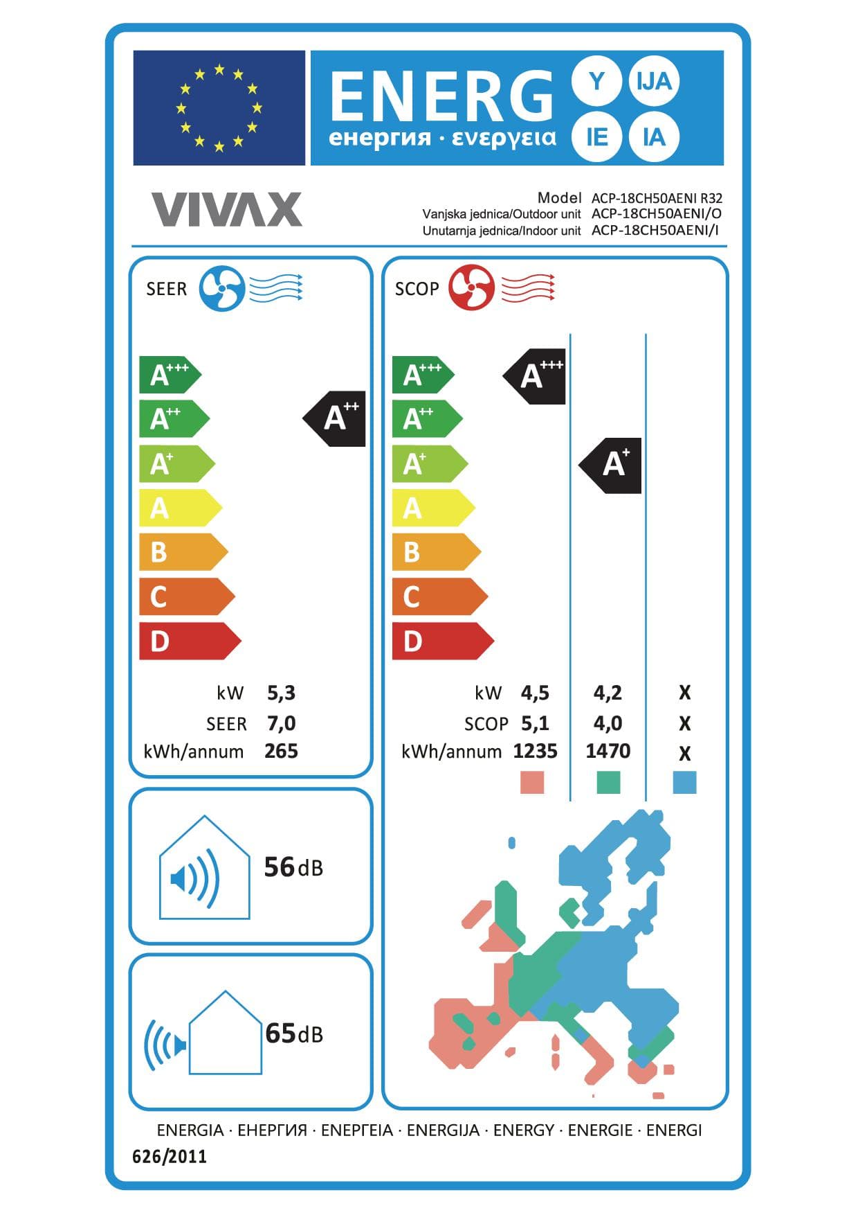 Klima Uređaj Vivax ACP-18CH50AENI